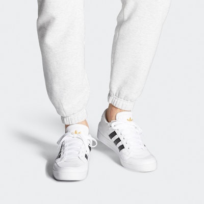 adidas originals Hardcourt Low 低幫 板鞋 男女同款 白黑 Sizing adidas originals Hardcourt Low 低幫 板鞋 男女同款 白黑
