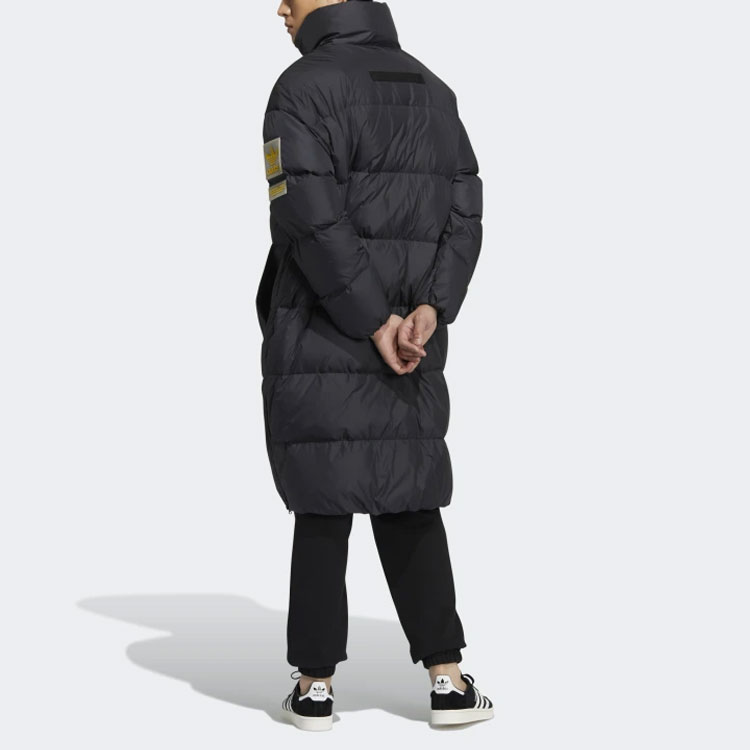 Purchase adidas Originals Heavy Fill Down Jacket Long Winter Coat Black Hooded H58055