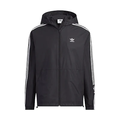 adidas Originals Home of Classics Logo Hooded Zip Jacket Black IK8673