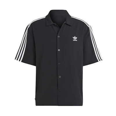 adidas Originals Home of Classics Striped Button-Up Shirt Black - . HS2074