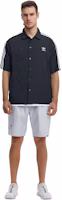 Sizing adidas Originals 經典系列條紋釦式襯衫 黑色 HS2074
