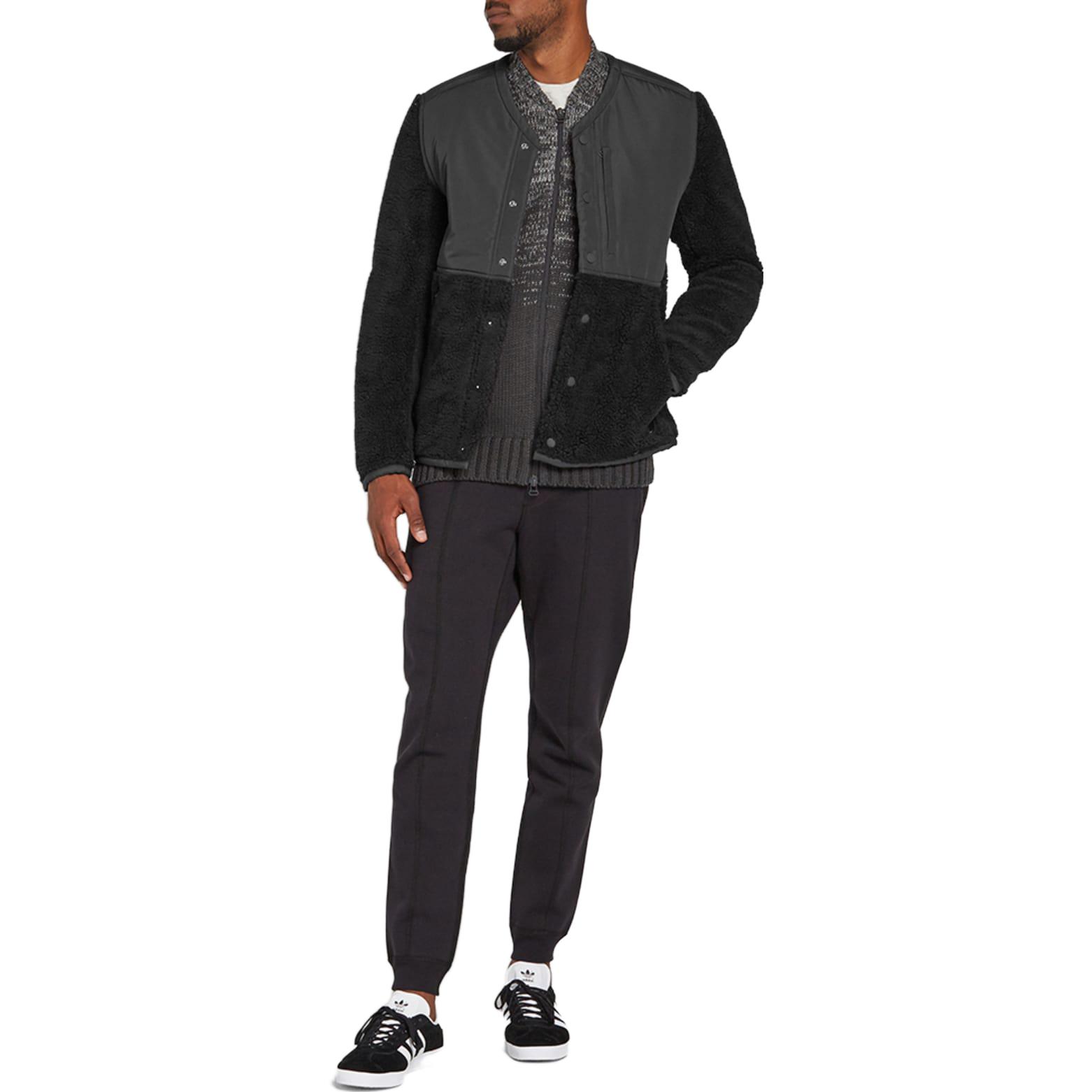 adidas Originals Horns Contrast Knit Panel Rubber Zip Jacket - Black az1489 圖 3