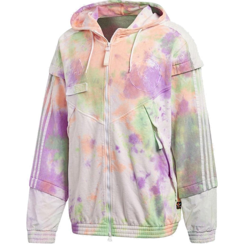 adidas Originals Hu Holi Tie-Dye Zip Hoodie Sweatshirt Multicolor CW9413 圖 2