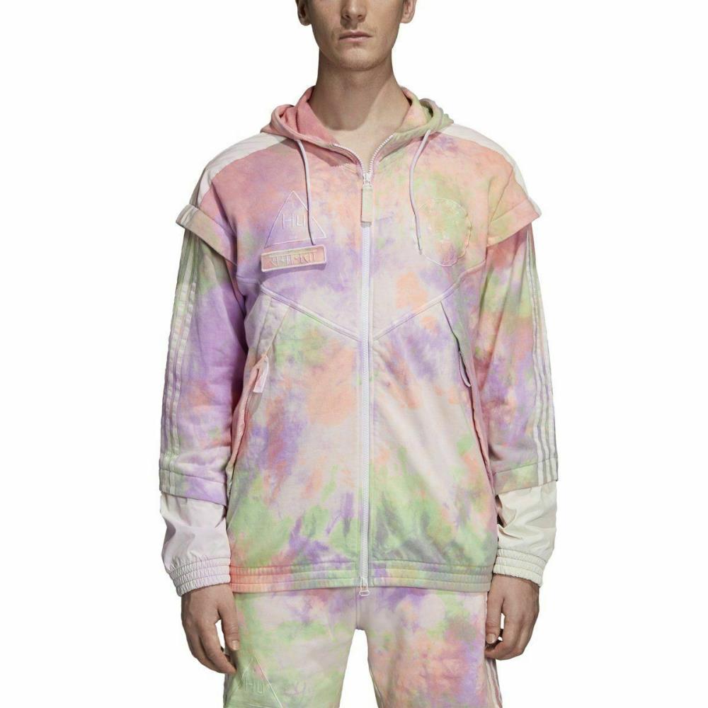 adidas Originals Hu Holi Tie-Dye Zip Hoodie Sweatshirt Multicolor CW9413 圖 4