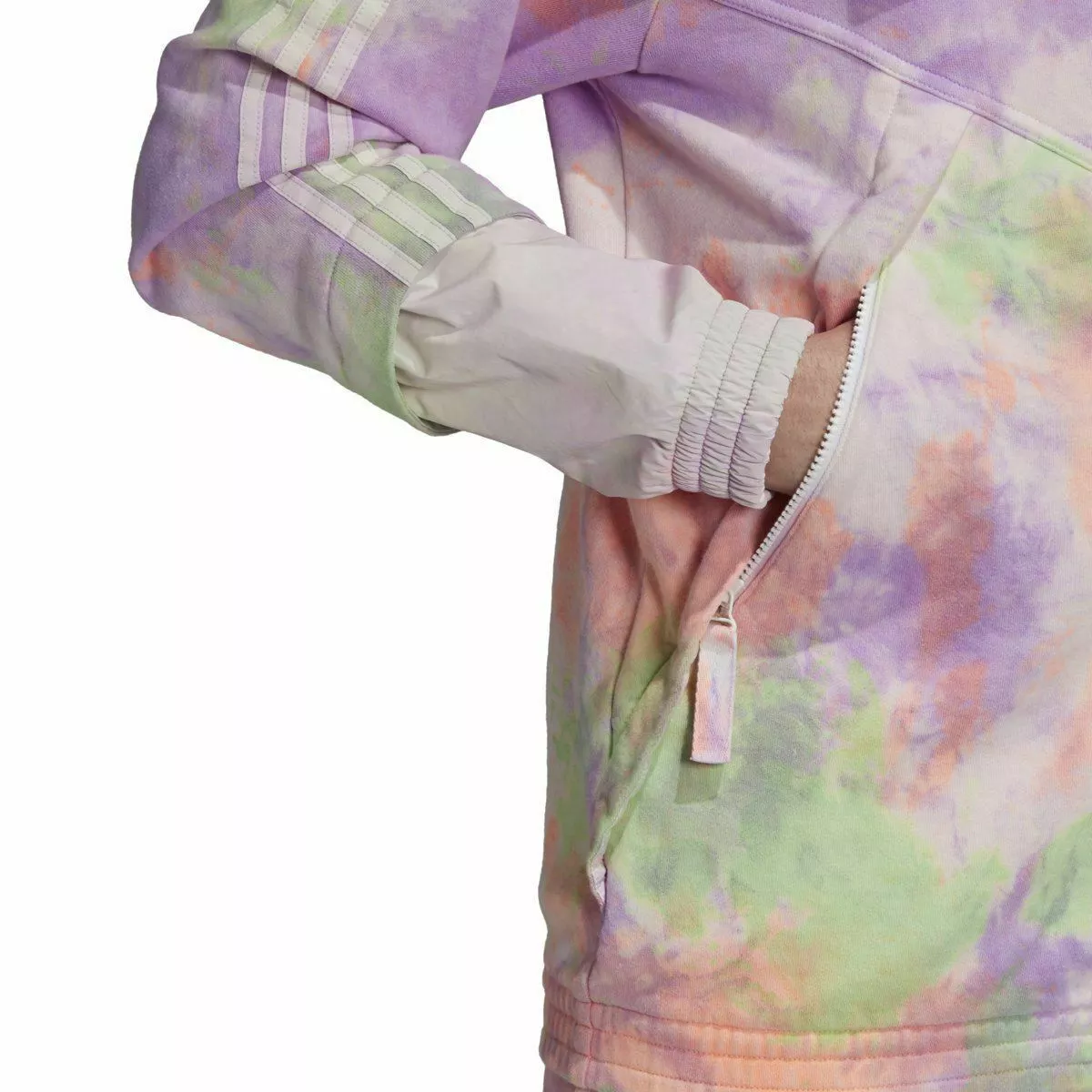 adidas Originals Hu Holi Tie-Dye Zip Hoodie Sweatshirt Multicolor CW9413 圖 6