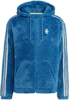 adidas Originals Indigo Logo Embroidered 3-Stripe Zip Sweatshirt IJ9087 adidas Originals Indigo Logo Embroidered 3-Stripe Zip Sweatshirt IJ9087