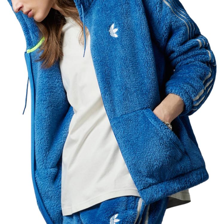 adidas Originals Indigo Logo Embroidered 3-Stripe Zip Sweatshirt IJ9087 圖 6