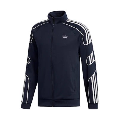 adidas Originals Ink Blue Track Jacket with Stripes ED7211