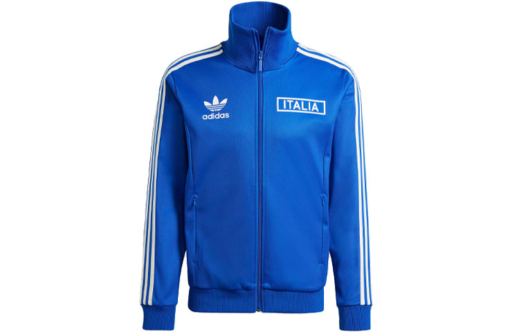 adidas Originals Italy Beckenbauer Track Top Royal Blue Retro Jacket IU2122