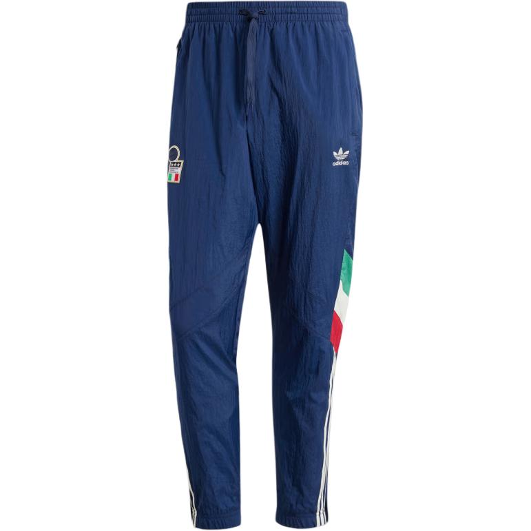 adidas Originals ITALY Series  Knit Track Pants Comfortable Navy Blue. IY4630