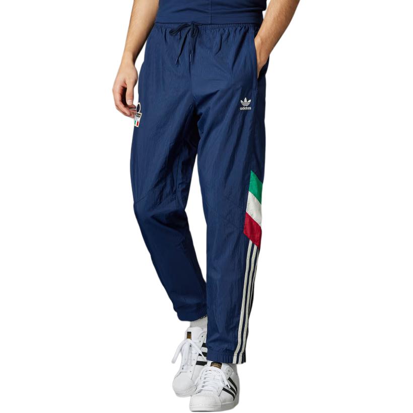 Lookbook adidas Originals ITALY Series  Knit Track Pants Comfortable Navy Blue. IY4630