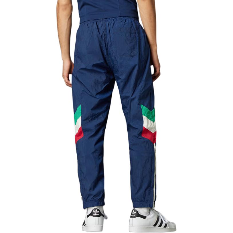 Shop adidas Originals ITALY Series  Knit Track Pants Comfortable Navy Blue. IY4630