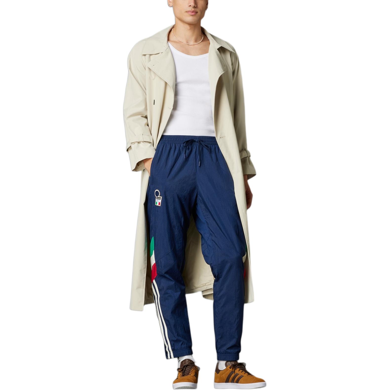 Purchase adidas Originals ITALY Series  Knit Track Pants Comfortable Navy Blue. IY4630