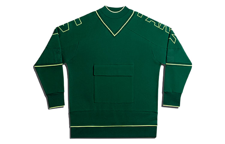 Lookbook adidas Originals IVP 休閒軍綠運動上衣 男女適用 大學風套頭衫 GU4004