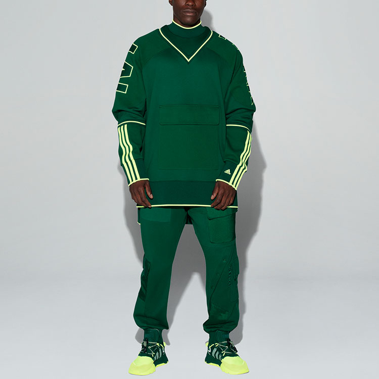 Details for adidas Originals IVP 休閒軍綠運動上衣 男女適用 大學風套頭衫 GU4004