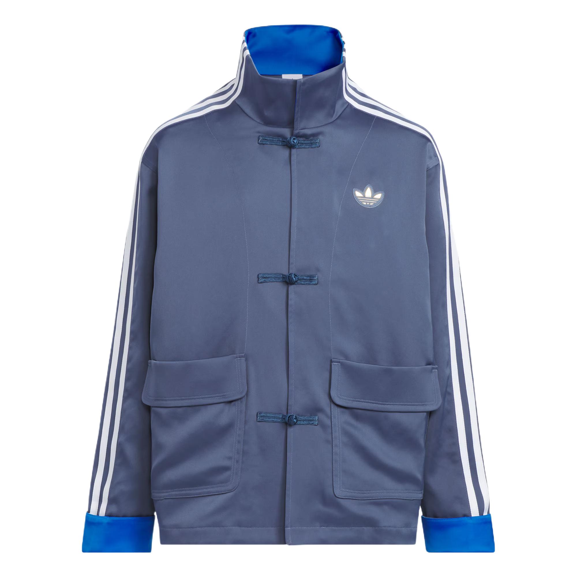 adidas Originals Jacket Soft Long-Sleeve Ink Blue Stylish & Comfortable Design JM9180