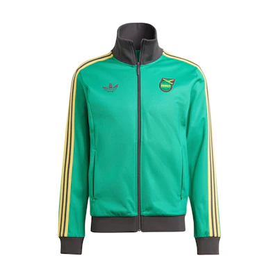 adidas Originals Jamaica Beckenbauer Track Top Retro Jacket in Lawn Green IT7804