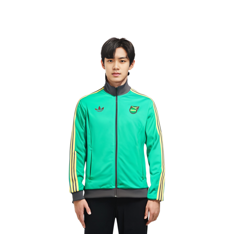 Sizing adidas Originals Jamaica Beckenbauer Chaqueta Retro Verde Césped. IT7804