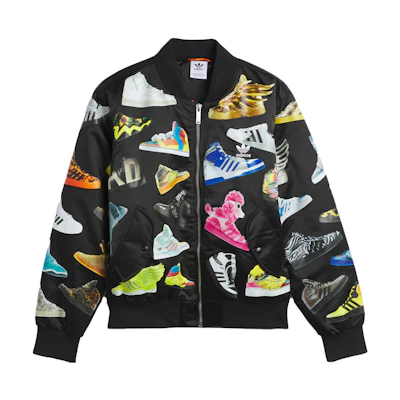 adidas Originals Jeremy Scott Archive Black Jacket & Shoes Collab for Men. IA0098