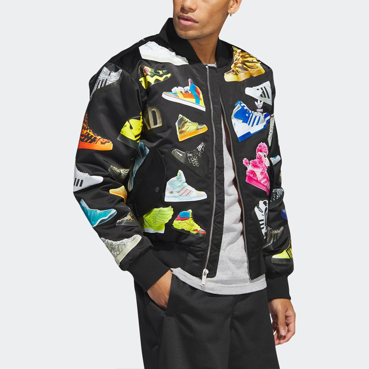 Details for adidas Originals Jeremy Scott 男裝黑色復刻外套及鞋款聯名款式。 IA0098
