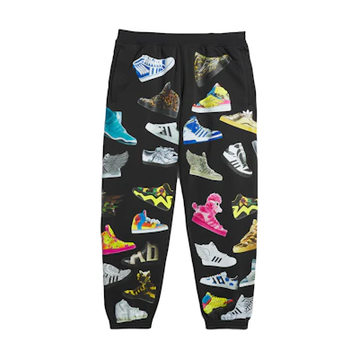 adidas Originals Jeremy Scott Archive SS23 All-Over Print Jogger Pants Black Unisex IA0096