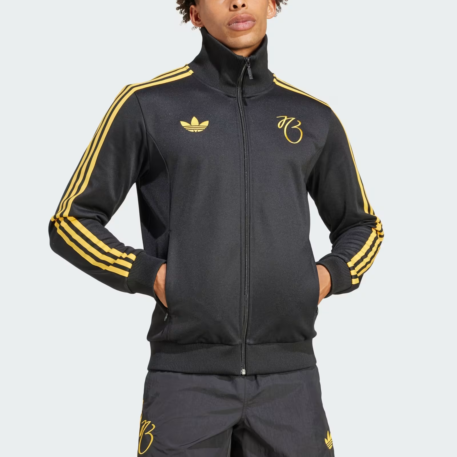 Lookbook adidas Originals Jude Bellingham FW24 Retro Stripe Track Jacket Black Mens IM7923