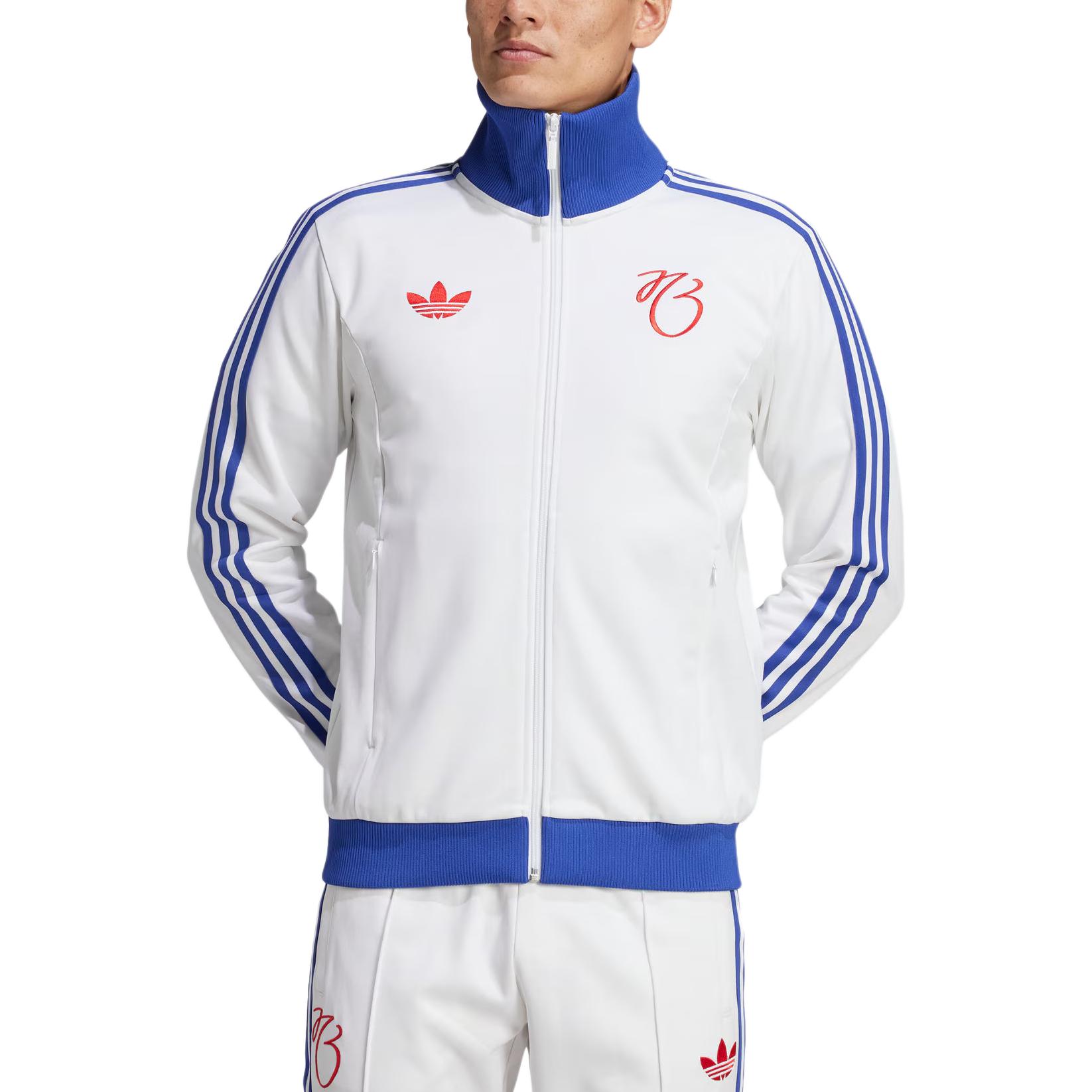 Lookbook adidas Originals Jude Bellingham 復古白色三條紋運動外套 IM7913