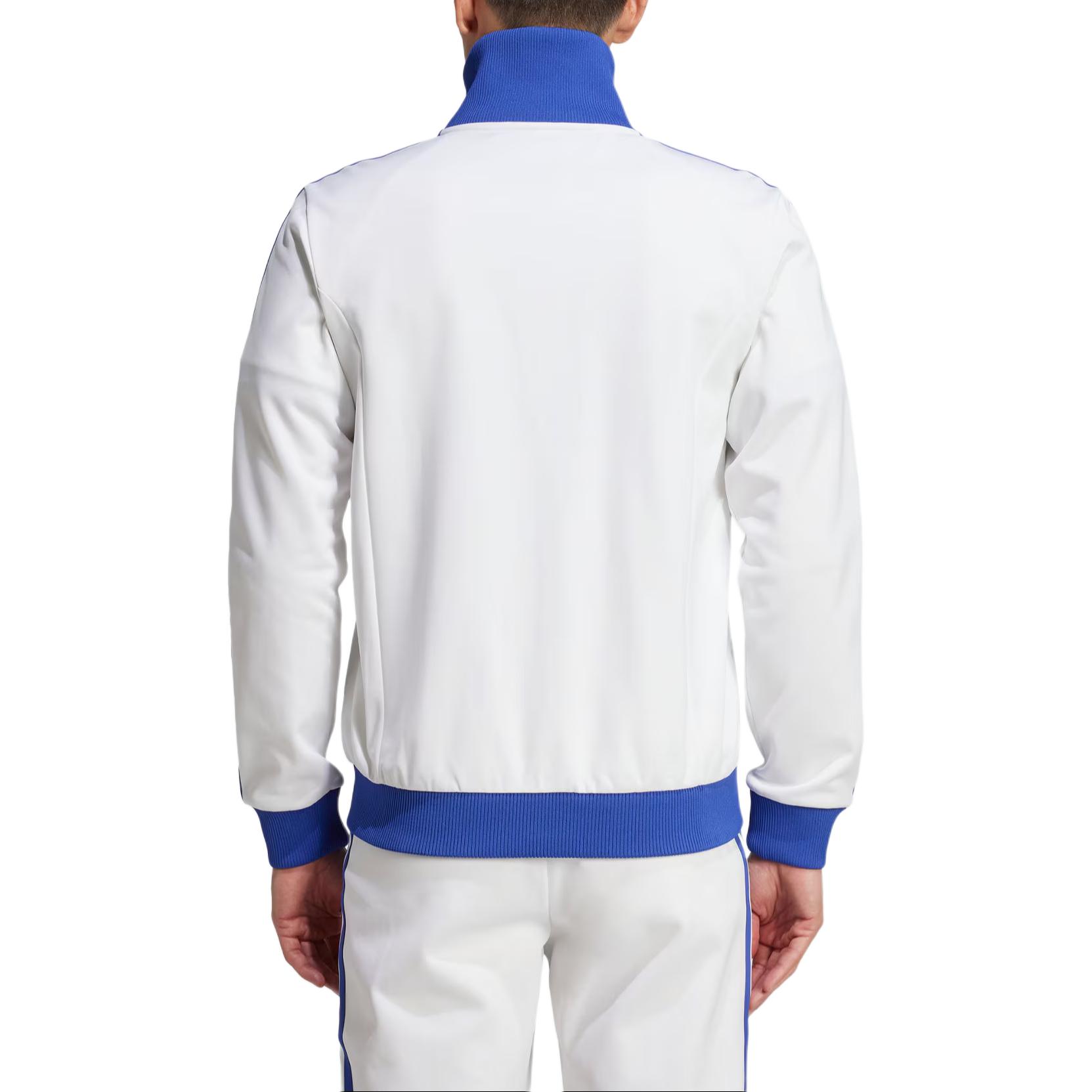 Shop adidas Originals Jude Bellingham 復古白色三條紋運動外套 IM7913
