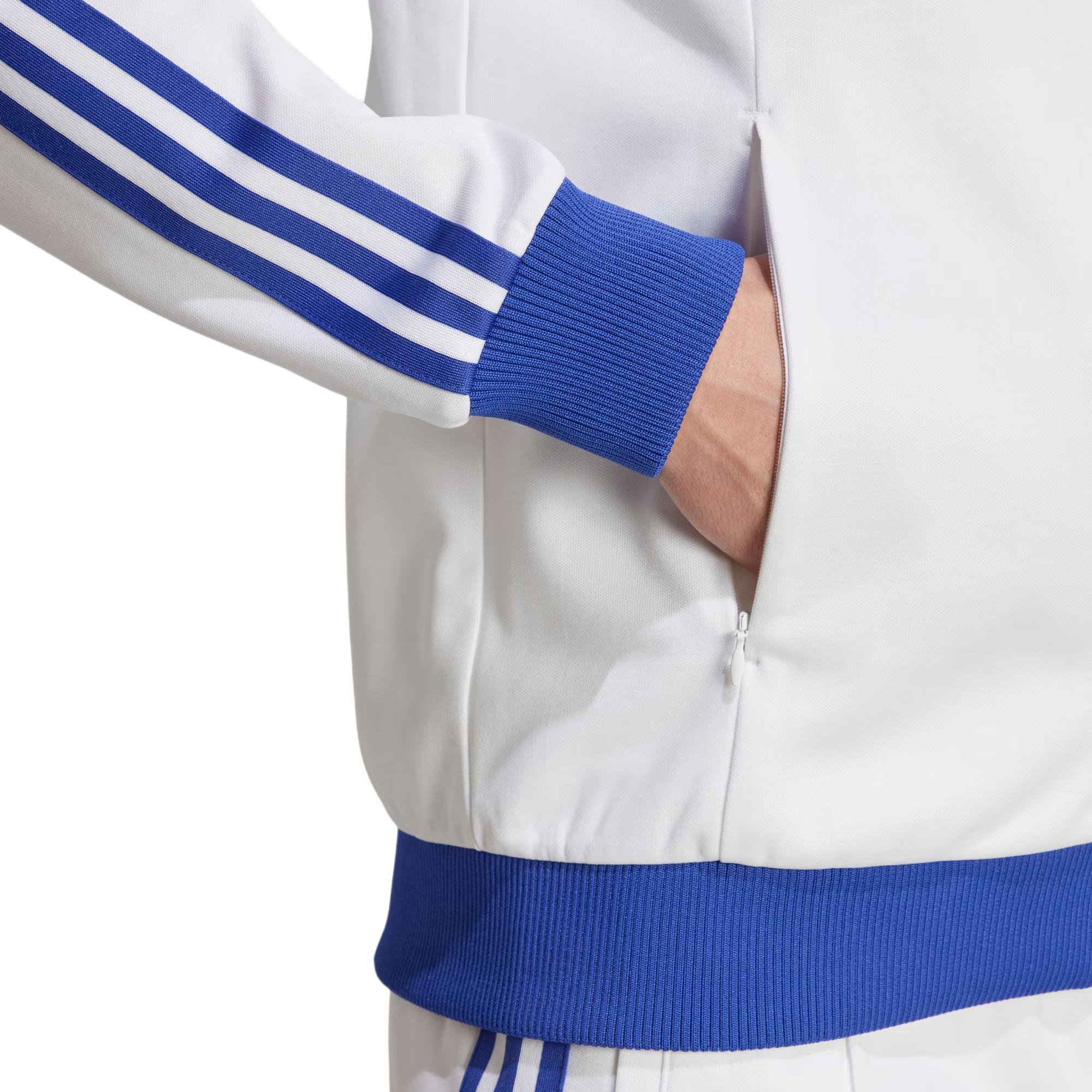 Sizing adidas Originals Jude Bellingham 復古白色三條紋運動外套 IM7913