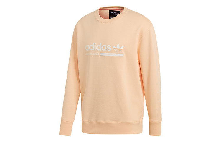 adidas Originals Kaval Crewneck Sweatshirt Men’s Casual Bright Orange EB4092