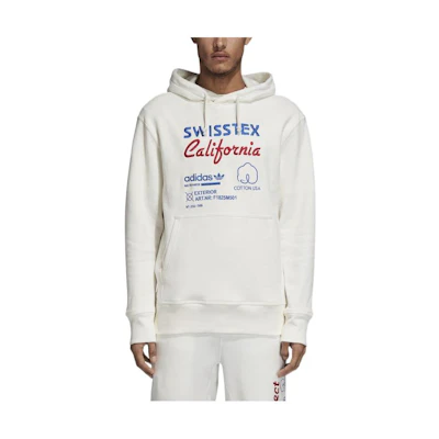 adidas Originals Kaval Embroidered Hoodie White Sweatshirt. DH4946