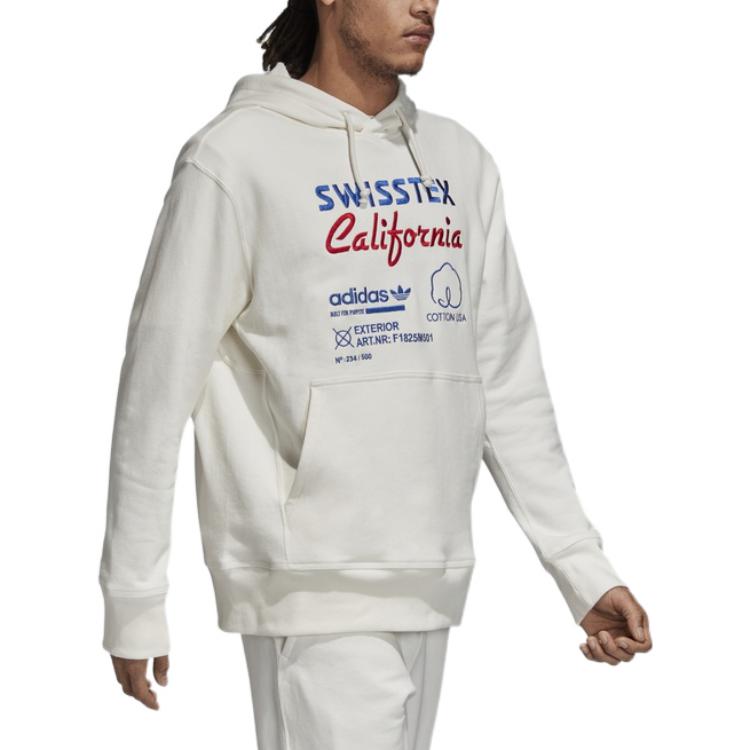 Shop 阿迪达斯 Originals Kaval 刺绣连帽衫 白色卫衣. DH4946