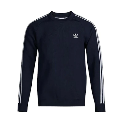 adidas Originals Knit Crew Pullover Sweatshirt Navy Blue - Back to School Edition DH5751