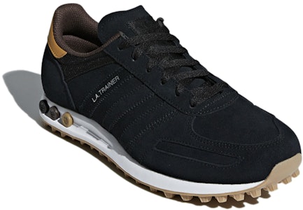 아디다스 오리지널 라 트레이너 '블랙 브라운' F97326 Lookbook 아디다스 오리지널 라 트레이너 '블랙 브라운' F97326