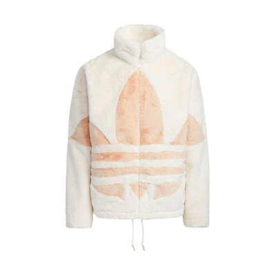 adidas Originals Large Trefoil Logo Track Jacket Pink/White Unisex HC0324