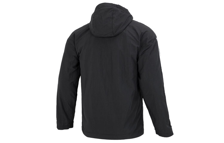 Lookbook adidas Originals 雙面條紋連帽防風外套 黑色 HL9186