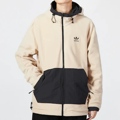 adidas Originals 雙面條紋連帽防風外套 黑色 HL9186 1