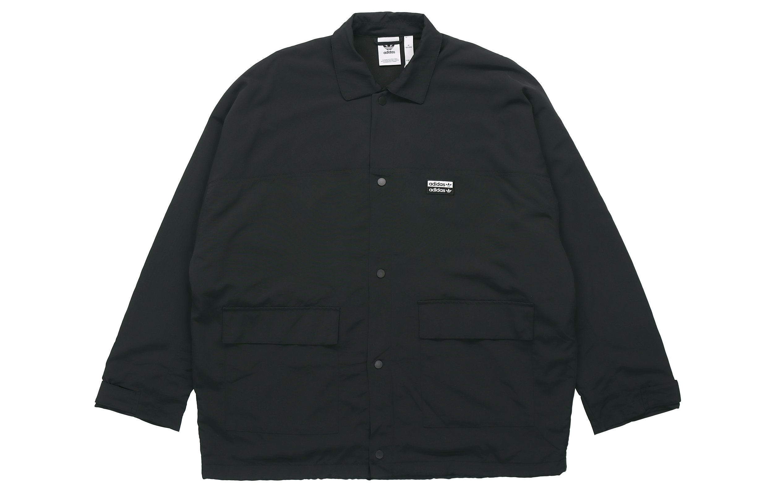 adidas Originals Logo Coach Jacket Black FM2232