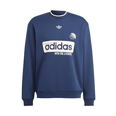 adidas Originals Logo Crewneck Sweatshirt Night Indigo IP7164