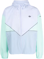 adidas Originals Logo Embroidered Colorblock Hoodie Jacket Men’s Pink Blue HR8934 adidas Originals Logo Embroidered Colorblock Hoodie Jacket Men’s Pink Blue HR8934