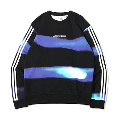 adidas Originals Logo Print Crewneck Pullover Sweatshirt Men’s Black HC7182