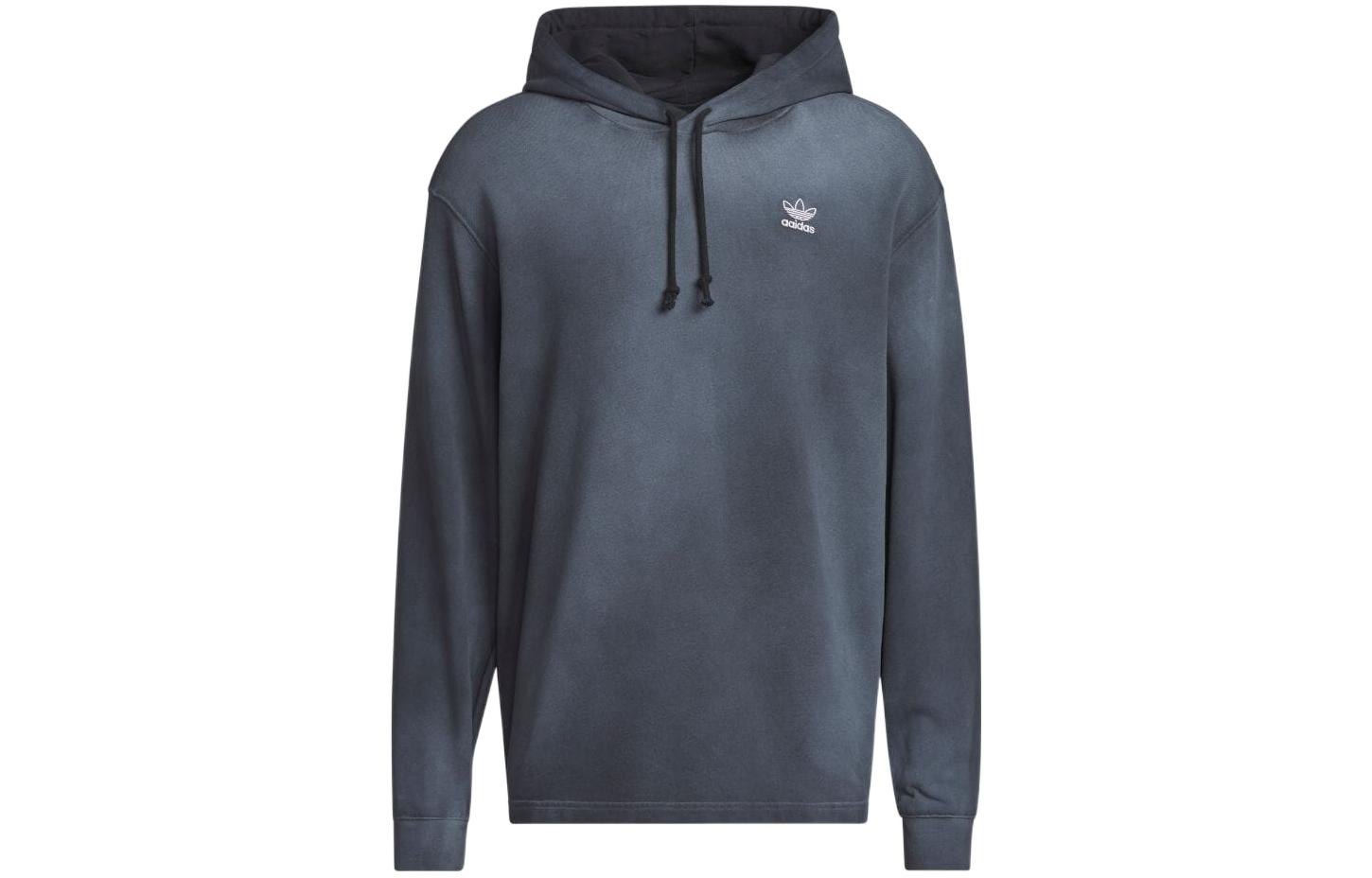 adidas Originals Logo Print Drawstring Hoodie Black () HK7509
