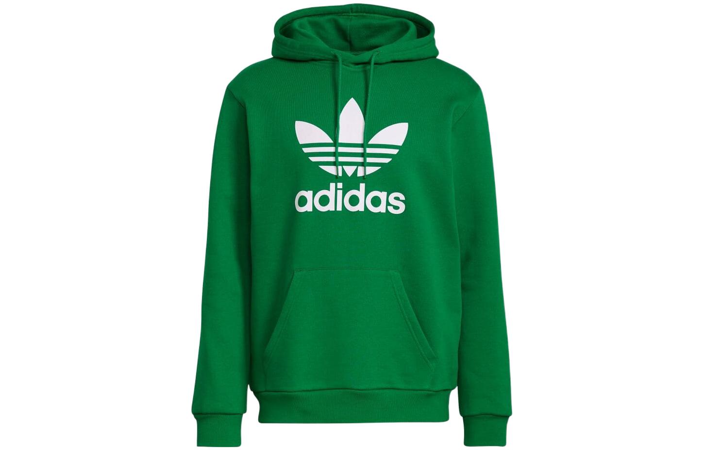 adidas Originals Logo Print Pullover Sweatshirt Green - H06665