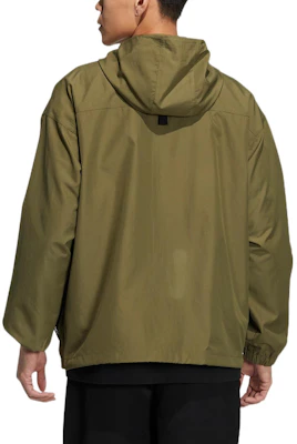 阿迪达斯三叶草标志印花连帽多口袋夹克橄榄绿 HS1909 Shop 阿迪达斯三叶草标志印花连帽多口袋夹克橄榄绿 HS1909