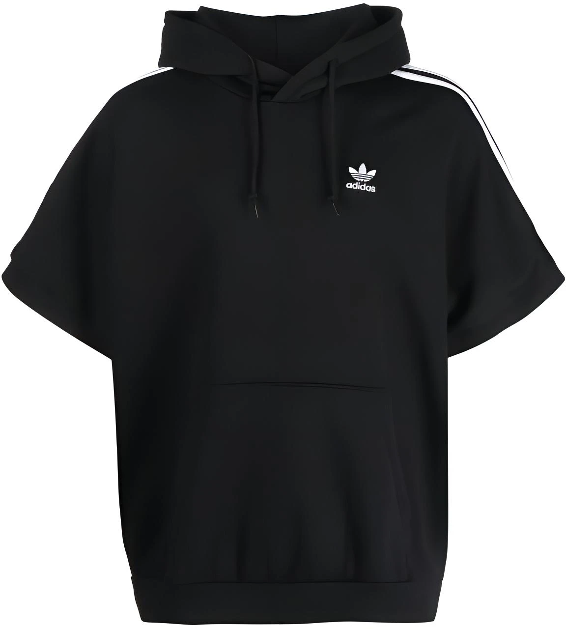 adidas-originals-logo-pullover-hoodie-short-sleeve-black-sweatshirt-hs-2068
