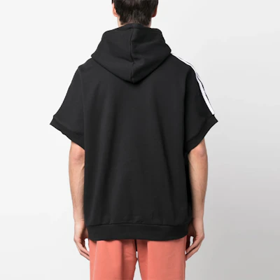 adidas Originals Logo Pullover Hoodie Short Sleeve Black Sweatshirt HS2068 Shop adidas Originals Logo Pullover Hoodie Short Sleeve Black Sweatshirt HS2068