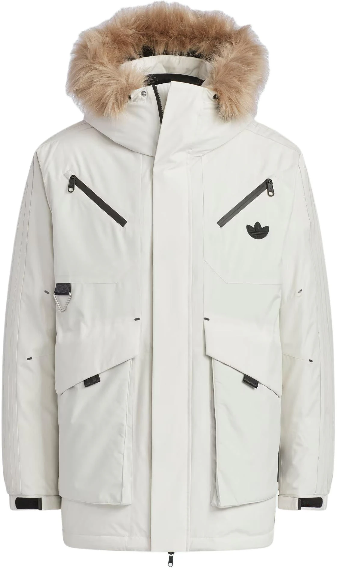 adidas-originals-logo-striped-retro-loose-fit-down-jacket-brown-menswear-jd-3756