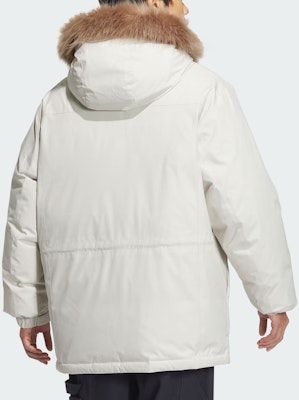 阿迪达斯经典标志条纹复古宽松羽绒服棕色男款. JD3756 Purchase 阿迪达斯经典标志条纹复古宽松羽绒服棕色男款. JD3756