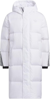 阿迪达斯三叶草FW23经典白色长款羽绒服条纹外套 IU4832 Order 阿迪达斯三叶草FW23经典白色长款羽绒服条纹外套 IU4832
