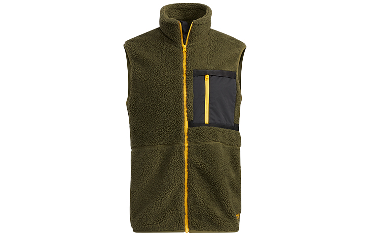 Lookbook adidas Originals Long Hooded Down Jacket Olive Green Winter Coat. H58061